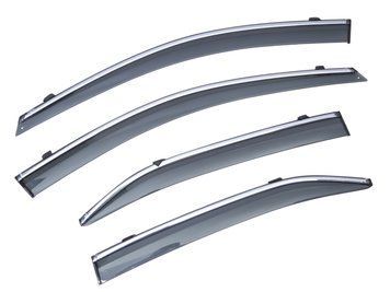 Вітровики Toyota Camry 40 2006-2011 акрилові з маталевим молдингом &ndash; комфорт у поїздці, акрилові дефлектори, стиль | Avtoholik