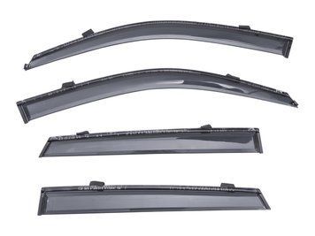 Вітровики Hyundai Tucson 2004-2010 акрилові, димчасті &ndash; комфорт у поїздці, акрилові дефлектори, стиль | Avtoholik