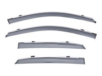 Ветровики Lexus RX 2003-2009 акриловые с хром молдингом &ndash; комфорт в дороге, акриловые дефлекторы, стиль | Avtoholik